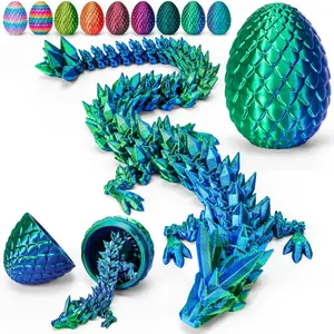 Easter Sale- Dragon Egg Prefilled Easter Eggs Basket Stuffers Cool Articulated Easter Dragon Gifts