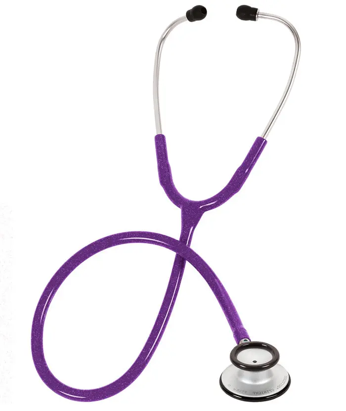Prestige Medical Clinical Lite Lightweight Dual-Head Stethoscope - Bell, Soft Ear Tips, Anodized Parts, Maintenance-Friendly Design, Korotkoff Sounds Diaphragm, Aluminium, Fiberglass, Classic, Easy to Clean Healthcare Medical Supply Laboratory Tool, Alumi