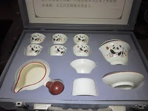 Handcrafted Porcelain Panda Tea Set | 10-Piece Complete Set with Elegant Gift Packaging