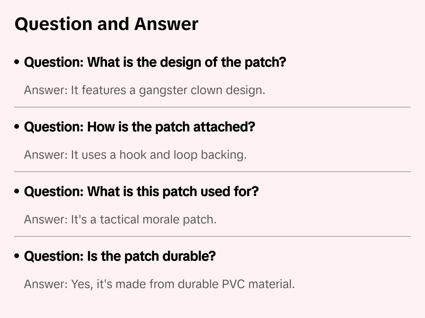 Gangster Clown PVC Patch – Hook & Loop – Tactical Morale Patch