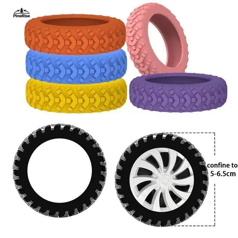 8-Pack Universal Luggage Wheel Protective Covers - Rubber Silicone, Wear-Resistant Caster Parts, Durable Travel Accessory for Trolley Cases, Outdoor Trips