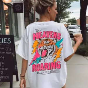 The Heavens are Roaring  , Retro Boho Bible Verse  , Psalm 19:1, Faith Gift, Bible quote  , Christian Mom  , Jesus Lover