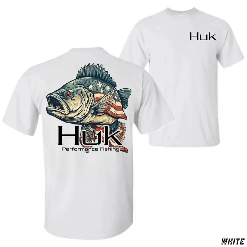 Huk Performance Fishing T-Shirt – Patriotic Bass Graphic Tee, American Flag Fish Design, USA Angler Apparel, Vintage Outdoor Fisherman Shirt for Men and Women #     Clothing #     Streetwear #     CasualWear