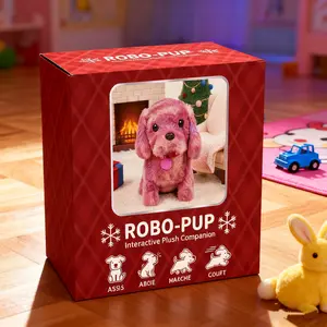 Realistic Electronic Plush Pet | Walks, Makes Sounds & Interactive Plush Toy, Family Companion Accessory, Fun Parent-Child Playmate! Perfect Pet Alternative for Pet Lovers Who Can't Have Real Ones, Can also be used as a pet toy