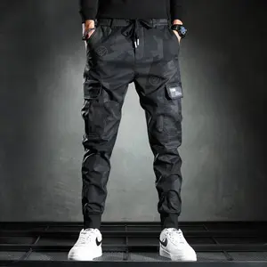 Camouflage Cargo Pants Men's Ankle-Banded Casual Pants Multi-Pocket Everyday Joker Casual Men's Slim-Fitting Ankle Length Trousers