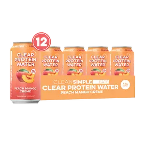 Clear Protein Water: Peach Mango Créme (12 Oz. | 12 Pack)