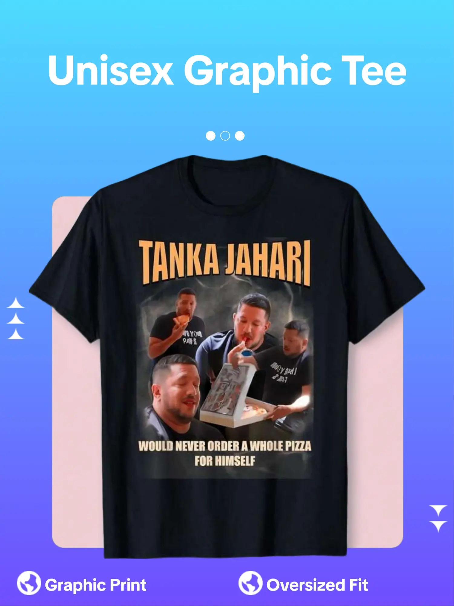 TANKA JAHARI T-SHIRT men’s t-shirt Round Neck Streetwear