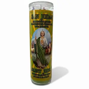 San Judas Tadeo Veladora preparada intencionada para elevar las oraciones