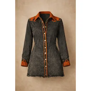 BLACK PEARL SNAP SHACKET/DRESS Casual Piece