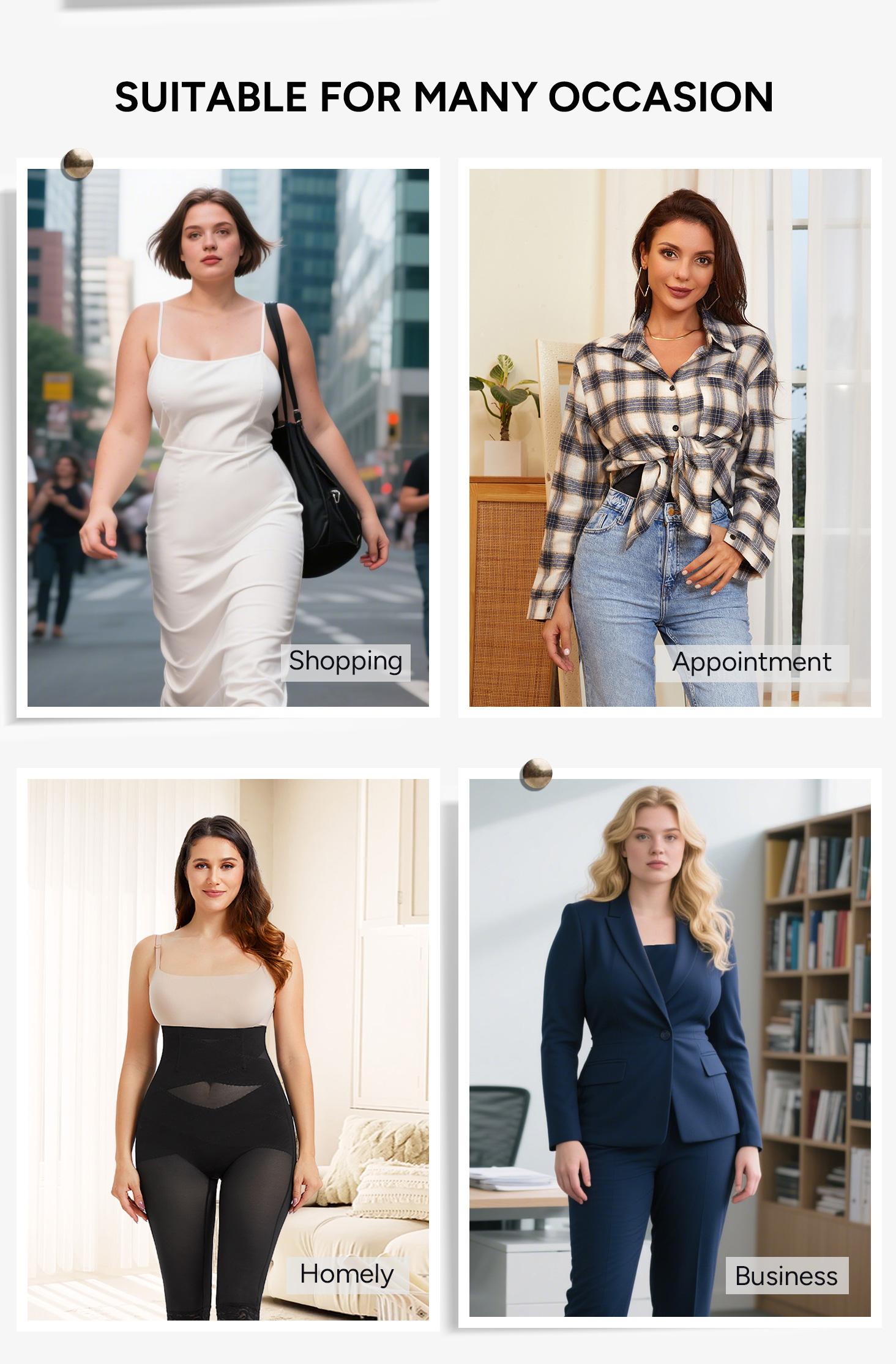 [Live] Nebility Women's Breathable Shapewear Pants Basic Bridal Minimalist Comfort Fit Leggings body shapewear Compression Womenswear Seamless Tummy Control Black、Beige