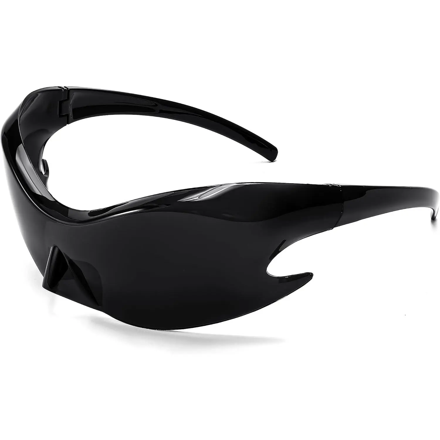 EyeconicFinds Futuristic Sunglasses, Stylish Alien-inspired Y2K Wraparound Style for Men and Women, Travel Accessory, Influencer Style, B4135