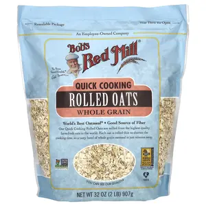 Bob's Red Mill Quick Cooking Rolled Oats, Whole Grain, 32 oz (907 g)