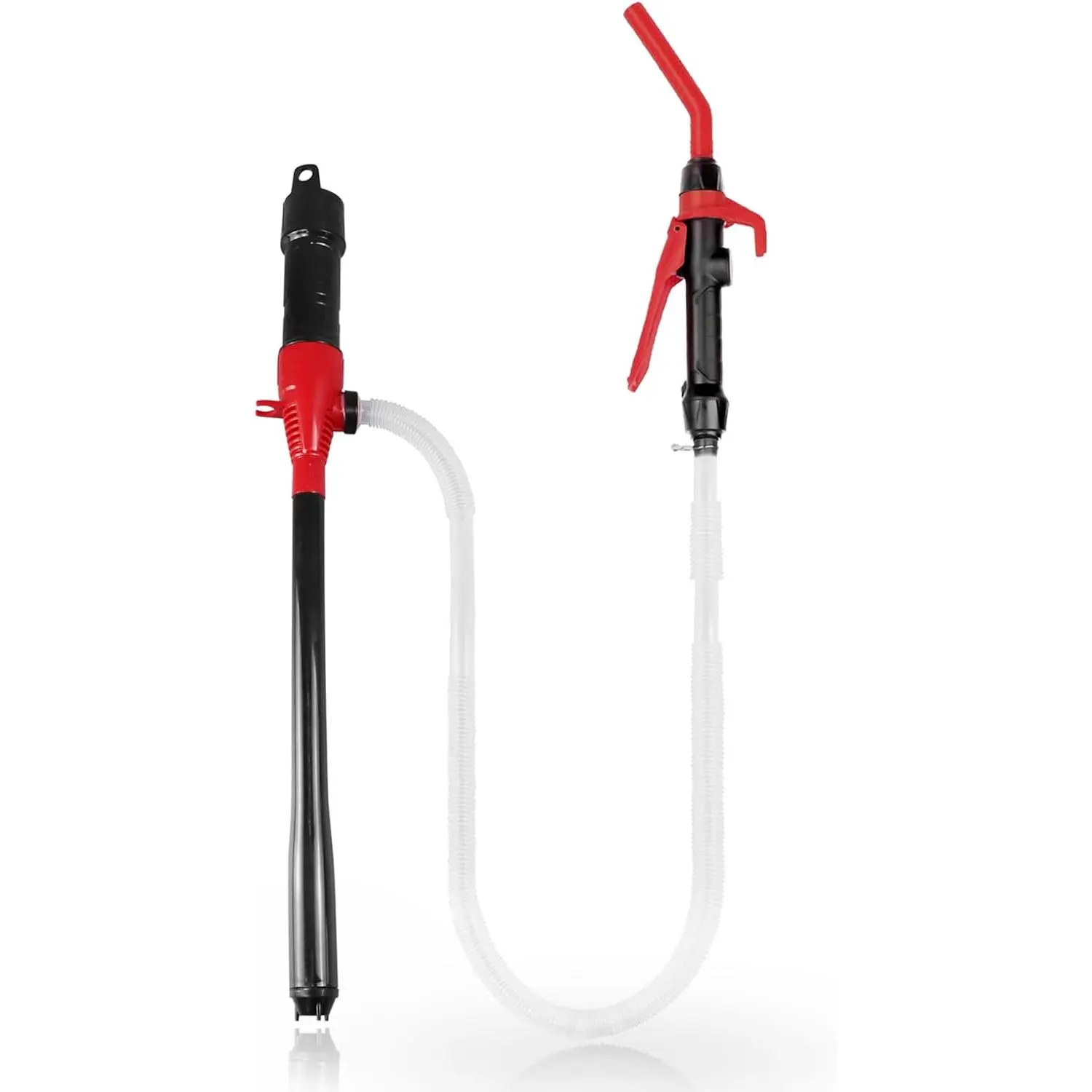 Gas Transfer Pump Battery Powered - Fuel Transfer Pump with Nozzle - Battery Operated Gas Pump With 3 FT Long Hose 2.2 GPM Transfer Pump For Water Kerosene Gas Can…