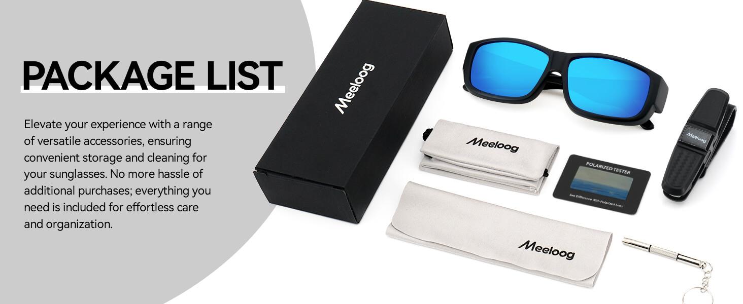 Polarized Fit Over Sunglasses for Men, Fashion Accessories for Outdoor Activities, Stylish Glasses, Polarized 100% UV400 Protection, Classic Sports Style Lightweight Design ST0006 SpringStatements