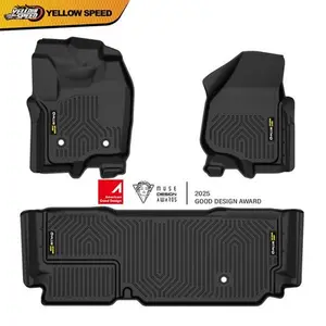 Floor Mats TPE All Weather Fit For Ford F-250/F-350/F-450 SuperCrew Cab 2012-16 Car Mats Car Interior Accessory Truck Accessories