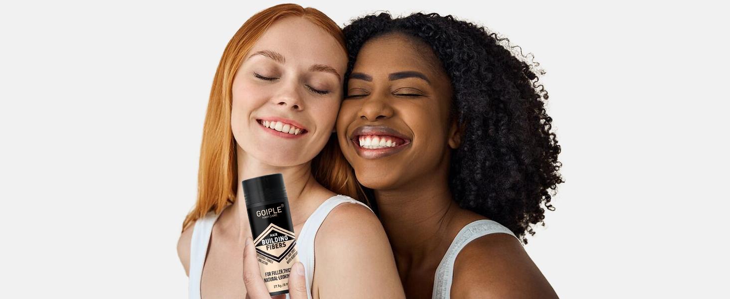 4-in-1 Hair & Beard Styling Set with Hair Fiber & Pump Dispenser & Application Card – Enhancements Barber Spray Volumizing Gentle Blend (Black)