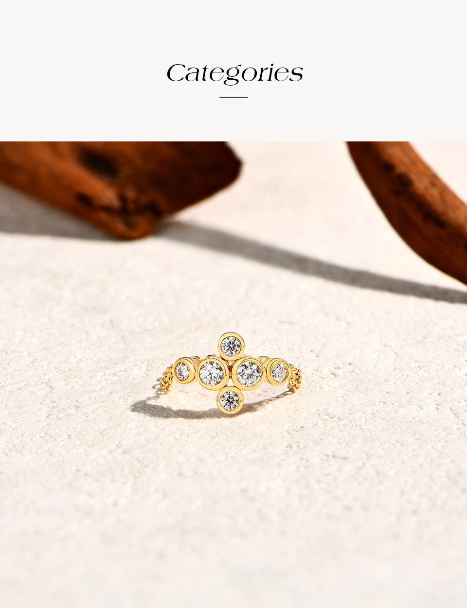 ATTAGEMS D VVS1 Color Lab-Created Moissanite Ring Chain Type 925 Sterling SIlver Daily Wear Design Party Travel Birthday Rings Fine Jewelry Gift R305