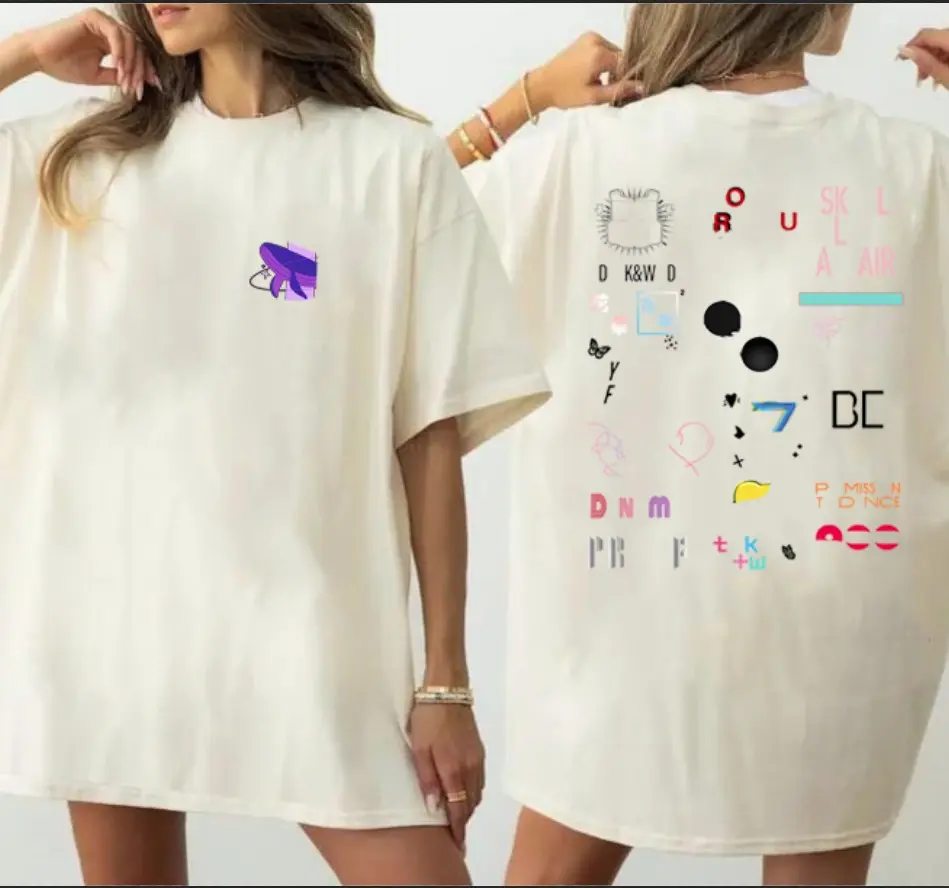 OT7 Full Album Whalien Two Side Shirt, Music Collection Tee, Concert Outfit for Ami, Casual Graphic Tee Sweatshirt Hoodie Comfort Color 451901