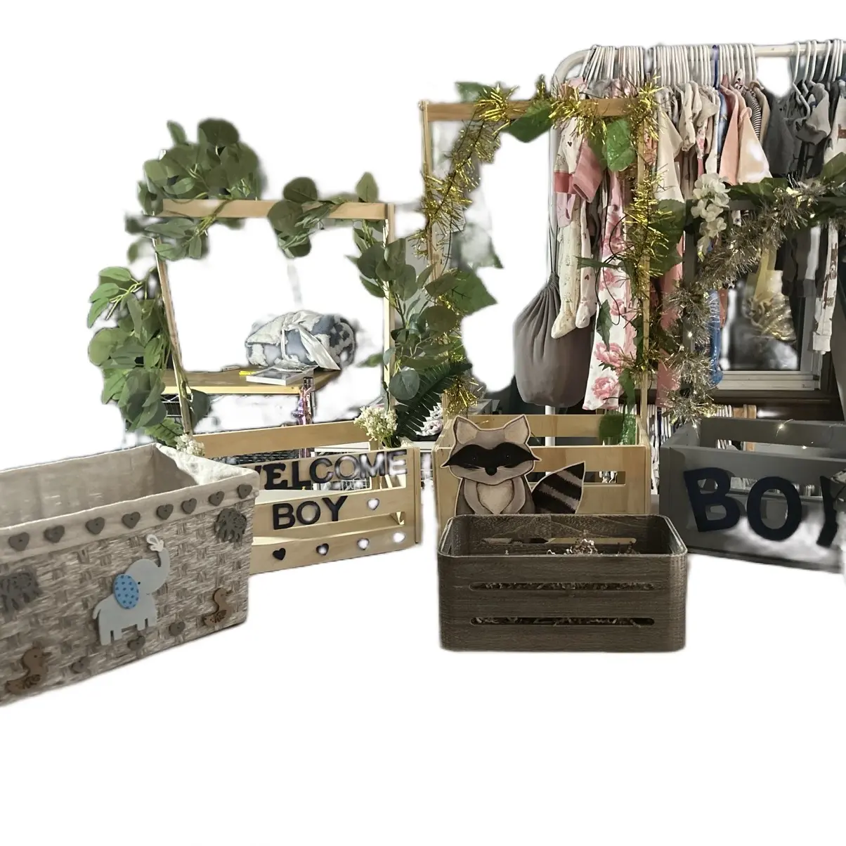Decorated Gift Boxes or Baskets for Newborns - Perfect for Girls and Boys