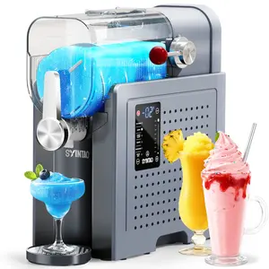 Zero Prep, All Flavor! 6-in-1 Multifunctional SYINTAO Slushie Machine with 30-Second Rapid Wash Feature.  such as chilled tequila, iced coffee, creamy ice cream, and silky milkshakes.