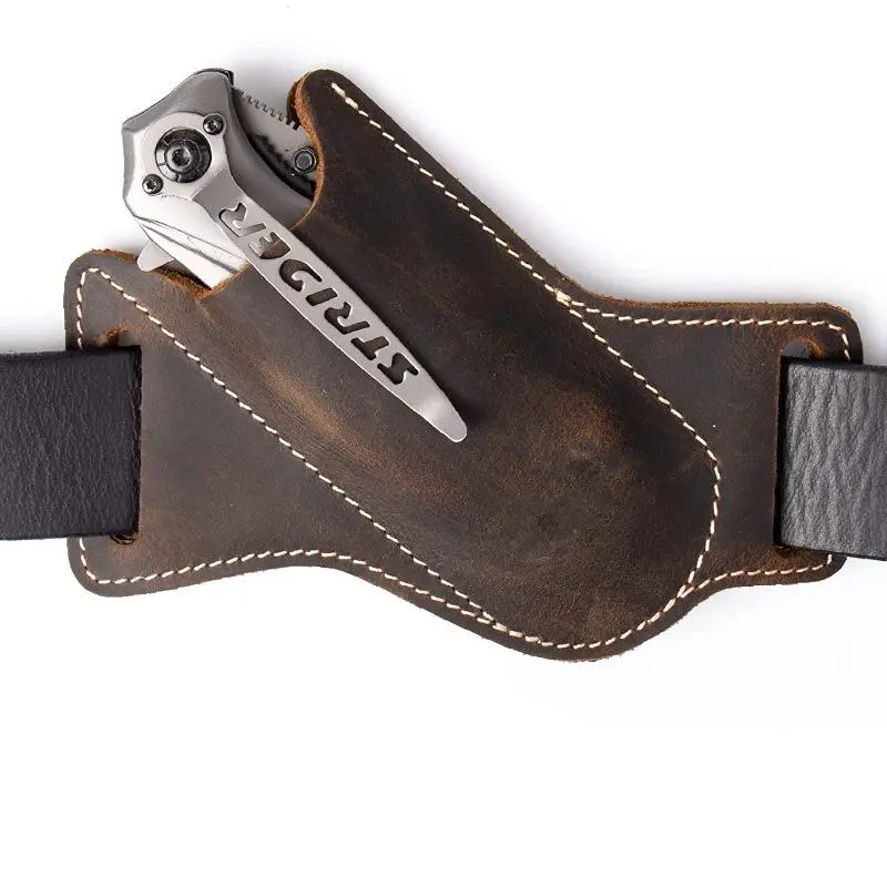 Tactical Knife Sheath, Molded Hard Shell Holder with Secure Hold & Waist-Mounted Belt Clip, Fits 5" Knives, Survival Gear for Outdoor Hiking