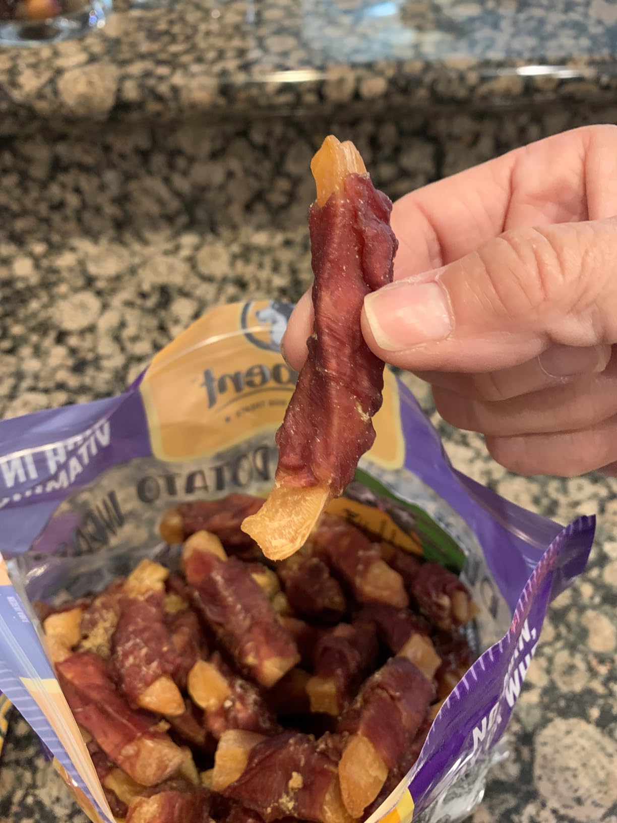 Hubert Gourmet Sweet Potato Wraps Dog Treats all-natural Puppy Snacks - Chicken & Duck Flavor Dog Chips