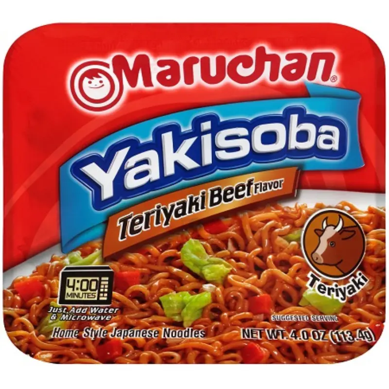 8x Maruchan Yakisoba Teriyaki Beef Stir Fry Noodle Pantry Staple Party Favor Treats 4oz