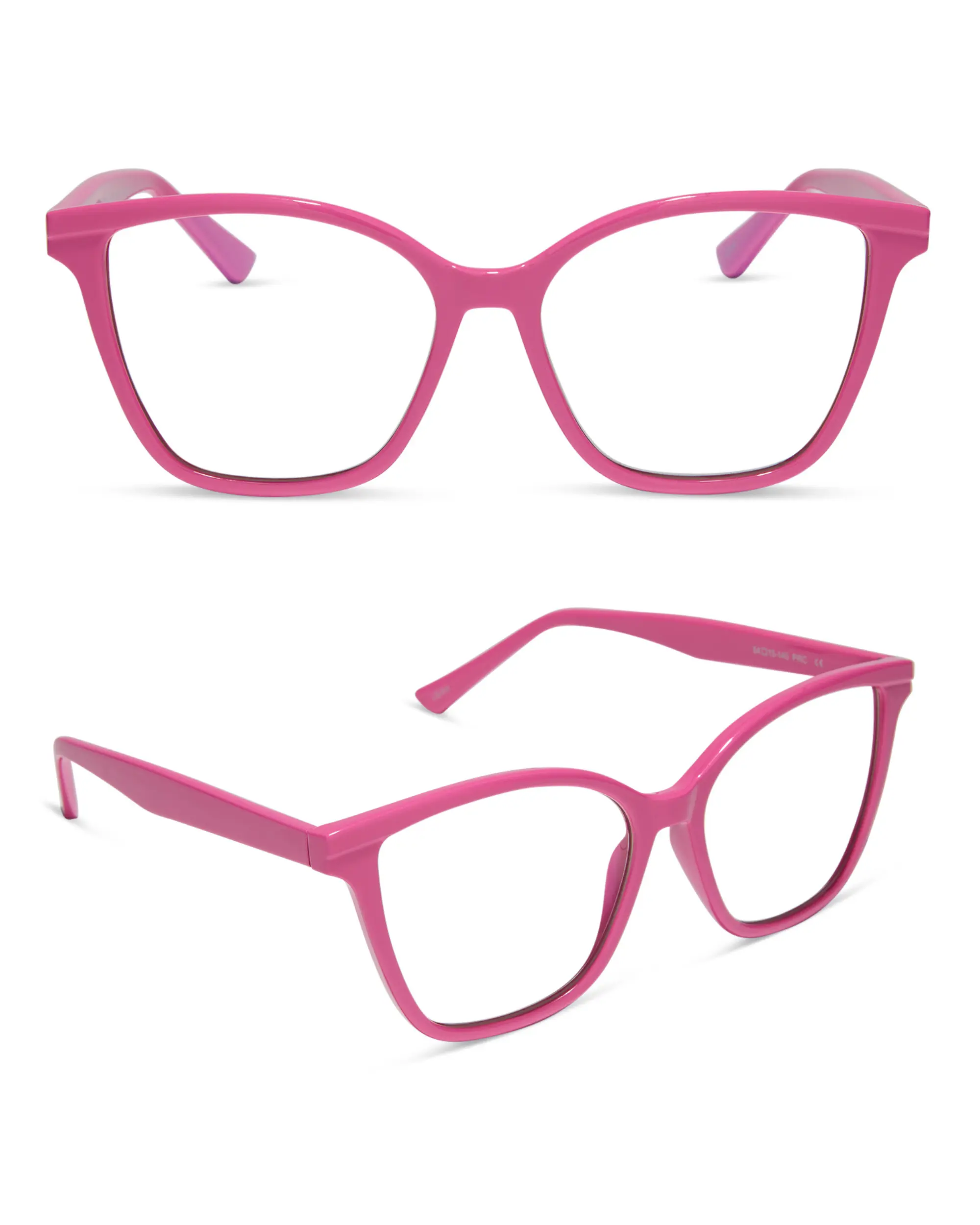 DIFF Leah Bubblegum Pink Blue Light Readers - Lightweight Cat Eye Frame Blue Light Blocking
