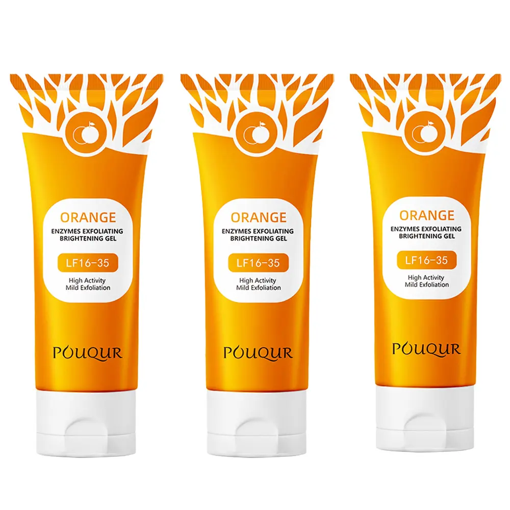 Sunoru Orange Scented Exfoliator Clear Gel LF16-35 - Gentle Exfoliation for Face & Body, Deep Cleansing, Nourishing & Moisturizing, Suitable for All Skin Types Exfoliant Exfoliating Gel Brightening