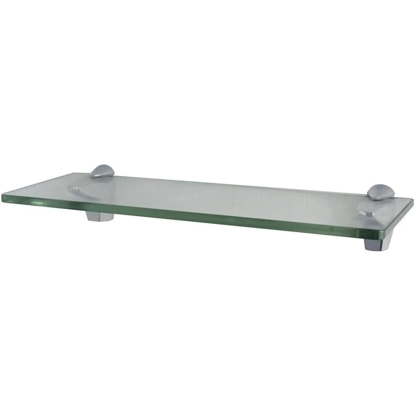 14-Inch Bathroom Glass Shelf, Chrome GS3004B