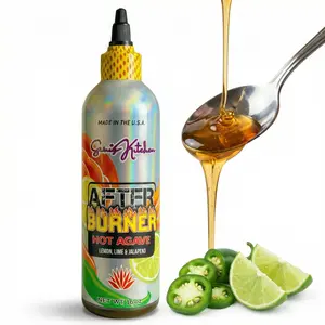 After Burner Agave Plant Based Hot Honey Alternative Jalapeño Lemon Lime Agave Syrup