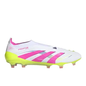 adidas Mens Predator Elite Laceless Firm Ground Soccer Cleats  - White