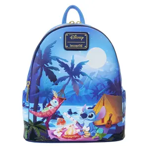 Loungefly Disney Lilo & Stitch Camping Cuties Mini Backpack Loungefly Disney Lilo & Stitch Camping Cuties Mini Backpack