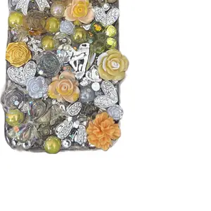 JUNK YELLOW bling mix GIRLY IPHONE CASE COVER freestyle Protection Casing Shockproof Screen Protector Cellphone Smartphone Protective Tempered Glass Top