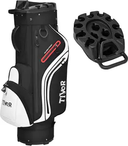 TIVOR 2026 T-Lock Golf Cart Bag-14-Way Full-Length Dividers,9 Pockets, Easy-Access Handle & Ergonomic Straps | Perfect for Cart & Walking, Includes Rain Cover