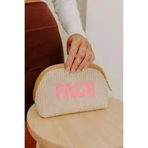 Shiraleah Face Knit Cosmetic Pouch