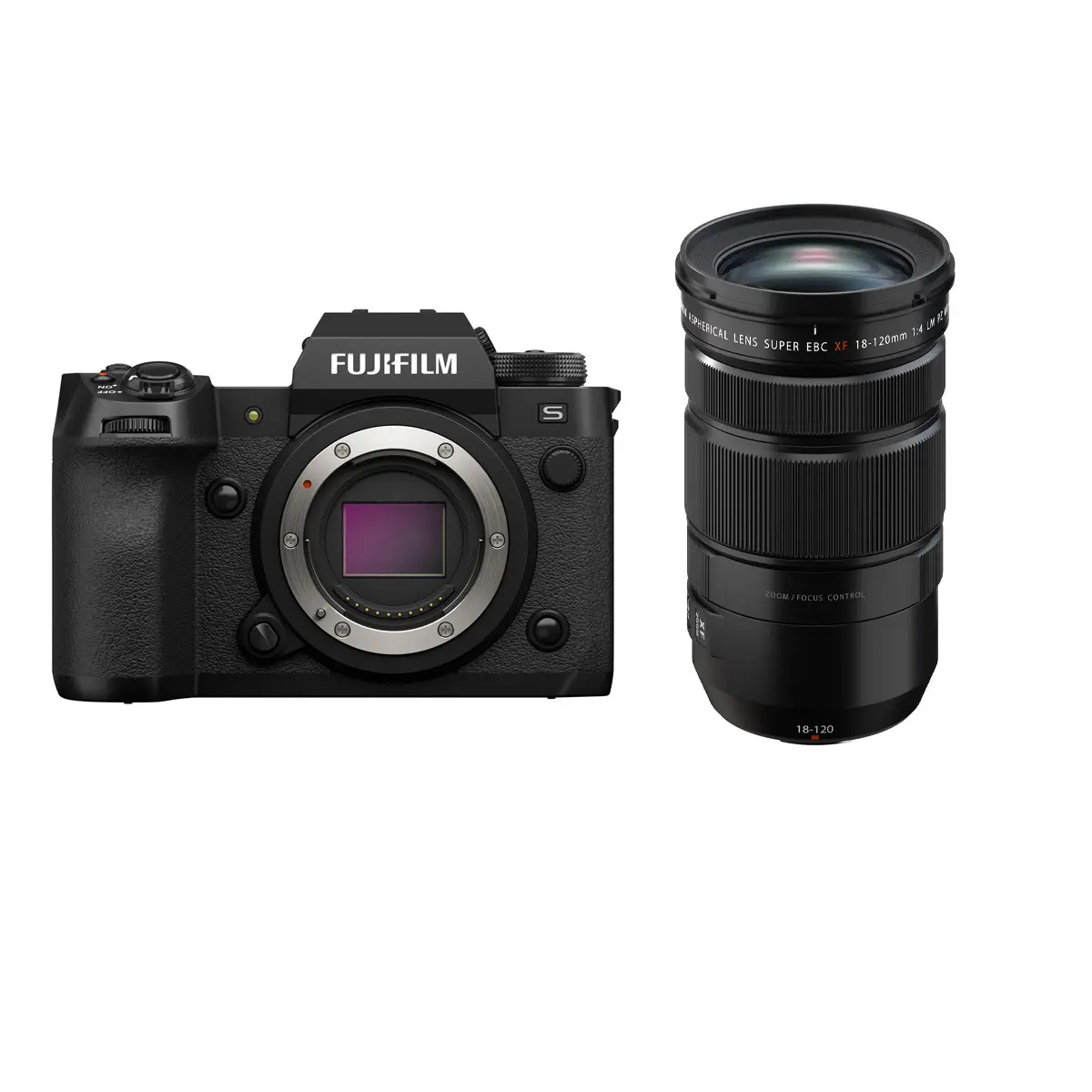 Fujifilm X-H2S Digital Mirrorless Camera with XF 18-120mm f/4 LM PZ WR Lens Set, 8.7Wh Battery, In-Body Stab., OLED Viewfinder, Dual Slots, Weather Resistant