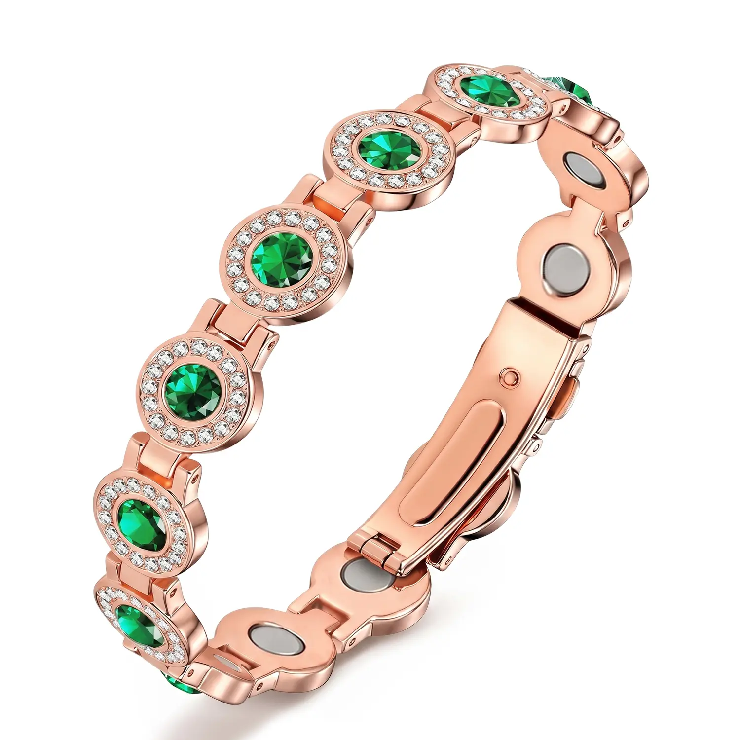 YLNWH Copper Bracelets for Women – Pure Copper Magnetic Bracelet with 3500 Gauss Effective Magnets, Trendy Stack Stretch Bangle, Modern Fashion Accessories, Perfect Valentine’s Day Gift