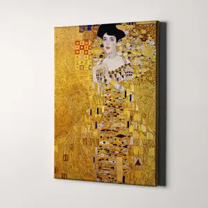 Portrait of Adele Bloch-Bauer I 1907 by Gustav Klimt Poster | Famous Golden Lady Art Print | Vintage Museum Wall Art Decor, Office & Modern Home Decor, Canvas or Poster Print
