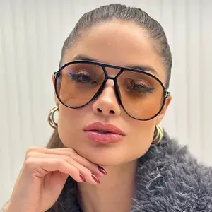 PILOTA women sunglasses Super Oversized Xl Aviator Pilot Lightweight Gradient Lenses