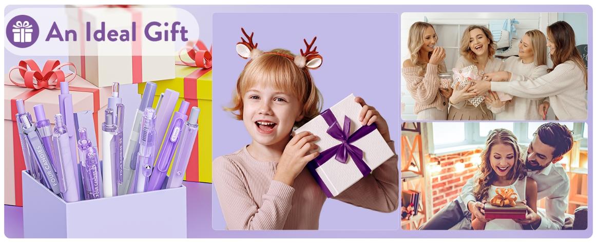 Four Candies 14Pack Pastel Gel Ink Pen Set,Cute Retractable 0.5mm Fine Point Pen,Note Taking Aesthetic Pens,12 Pack Black Ink Pens with 2Pcs Highlighter, Smooth Writing Pens for School and Office,NoteTaking,Students Stationary,girly office supplies Four Candies 14Pack Pastel Gel Ink Pen Set,Cute Retractable 0.5mm Fine Point Pen,Note Taking Aesthetic Pens,12 Pack Black Ink Pens with 2Pcs Highlighter, Smooth Writing Pens for School and Office,NoteTaking,Students Stationary,girly office supplies