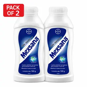 Mexsana Foot Deodorant Powder 160g – Controls Odor & Absorbs Sweat (pack 2)