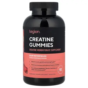 Legion Athletics Creatine Gummies, Sour Watermelon , 150 Gummies
