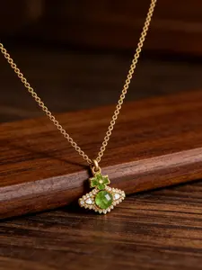 New 2026 Orb Pendant Necklace – Adjustable Chain 400mm-440mm with Gemstone Accents