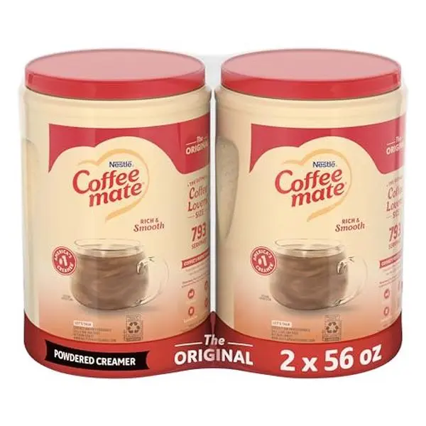 Nestle Coffee mate Coffee Creamer, Original, Non Dairy Powder Creamer, 56 oz Bulk Pack (Pack of 2)