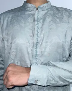 Panjabi/Kurta - Glacier Blue