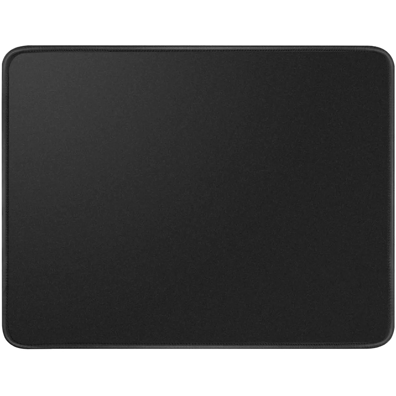 Kriture Premium Multipurpose Mousepad - Fabric Texture, Stitched Edge, Non-Slip Rubber Base, Waterproof, 10.2x8.3in, 3mm, PC Accessories, Desk Accessory, Compatible with All Mice for Office, Home (Black), Universal Mouse Pad