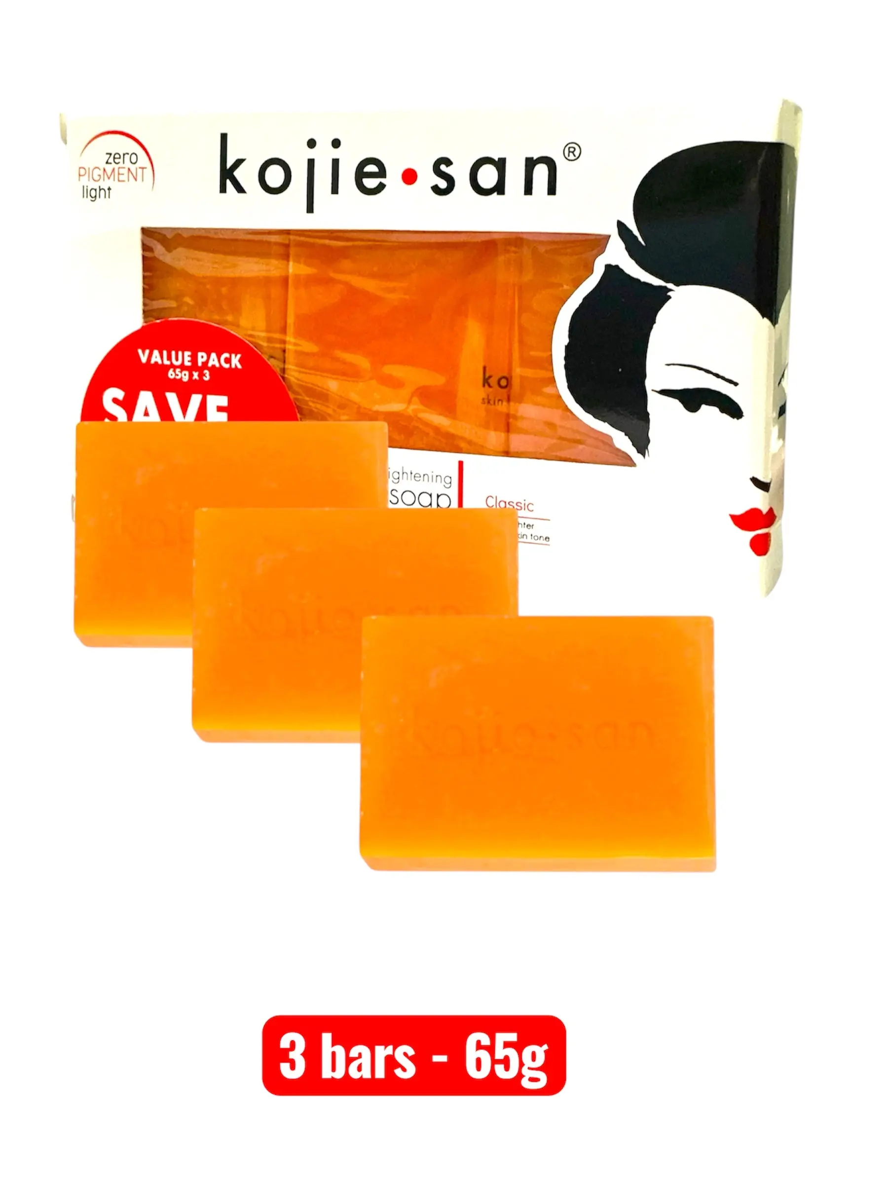 Kojie San Kojic Acid Soap 3-Pack (65g each)