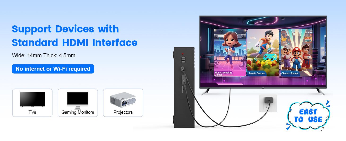 MetFut - The Active Play System for Kids & Families Game Console Motion Video Game Console for Kids & Adults, Plug & Play AR Camera Games for TV, for Indoor Physical Play & Interactive Family Fun. Great for Family Game Night, Playtime, and Playdates