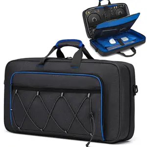DJ Gear Storage Solution All-In-One Turntable Messenger Bag with Compartments for DDJ-200 DDJ-400 DDJ-REV1 DDJ-FLX4 DDJ-SB3 Easy to Carry Transport Perfect DJ Equipment Organizer, Multiple Compartments tiktokshopspringglowup
